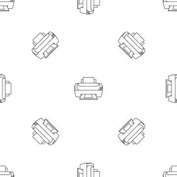 Photo printer pattern seamless vector Stock Illustration