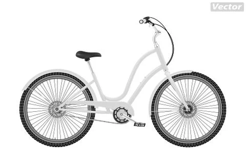 Photo-realistic Bicycle vector Stock Illustration