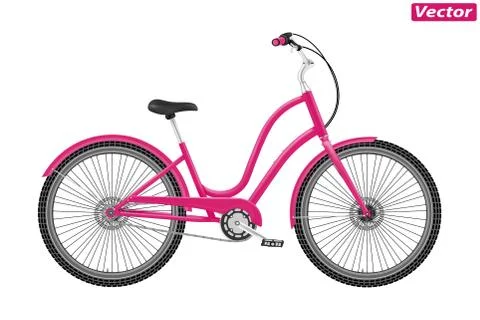 Photo-realistic Bicycle vector Stock Illustration