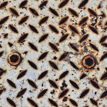 Photo realistic seamless texture pattern of rusty metal surfaces in high reso Stock Photos