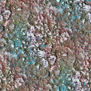Photo realistic seamless texture pattern of very colorful painted concrete wa Foto stock