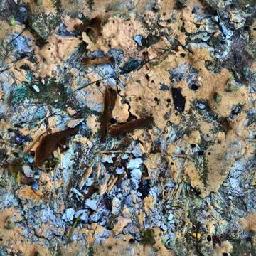 Photo realistic seamless texture pattern of very colorful painted concrete wa Foto stock