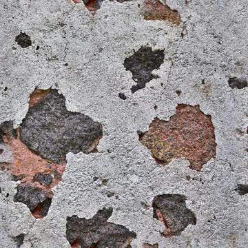 Photo realistic seamless texture pattern of paint peeling at walls. Stockfoto's
