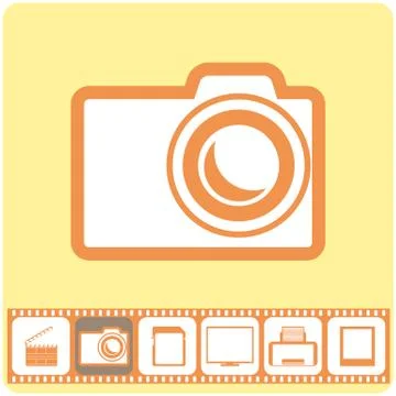Photo services, vector illustration. Stock Illustration