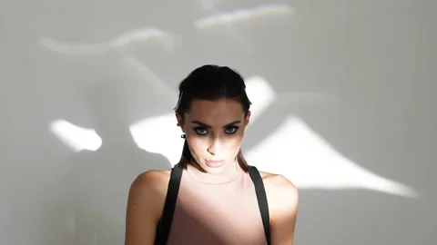 Photo session in the studio Stock Footage 147265099