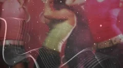 Photo slide show with glitter n waves Stock After Effects