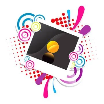 Photo snapshot vector frame border illustration eps 10 Stock Illustration