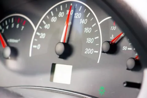 Photo of the speedometer Stock Photos