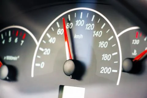 Photo of the speedometer Foto stock