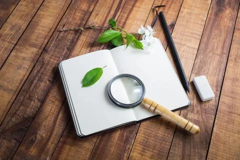 Photo of stationery elements Stockfoto's