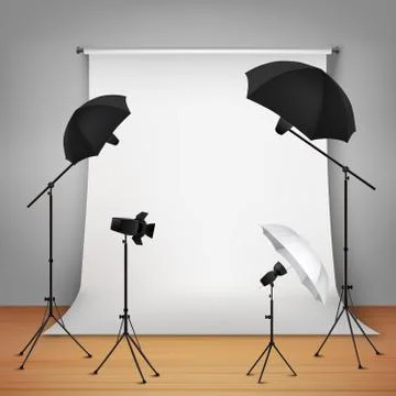 Photo Studio Design Concept Stock Illustration