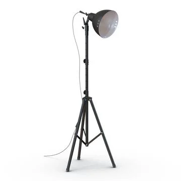 Photo Studio Halogen Floor Lamp ~ 3D Model #91425770 | Pond5