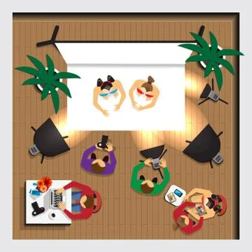 Photo Studio. Stock Illustration