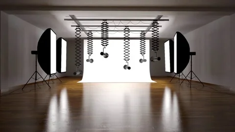 Photo Studio Opener After Effects stock