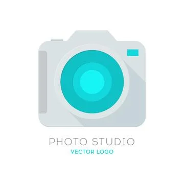 Photo Studio vector logo design concept Stock Illustration
