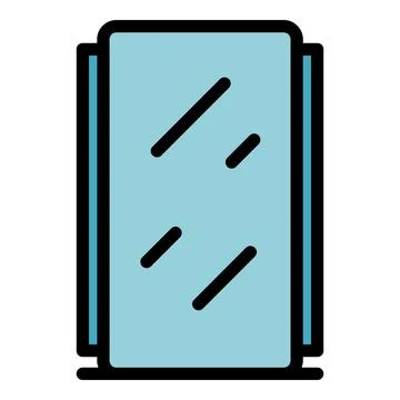 Photo studio wall icon vector flat Stock Illustration