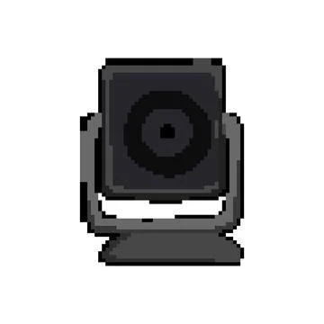 Photo table camera pixel art vector illustration Stock Illustration