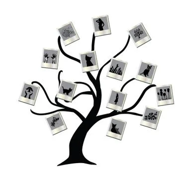 Photo tree Stock Illustration