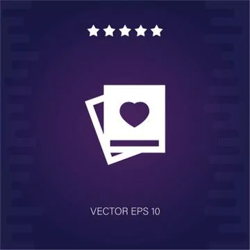 Photo vector icon Stock Illustration