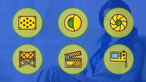 Photo Video - Flat Elements Modèle After Effects