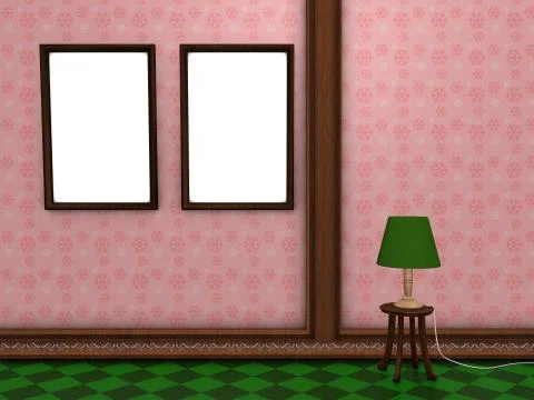 Photo wall frame 스톡 일러스트