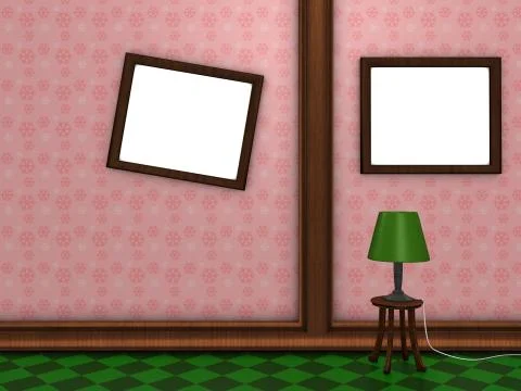 Photo wall frame 스톡 일러스트