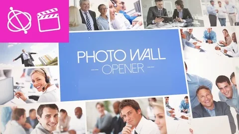 Photo Wall Opener - Apple Motion and Final Cut Pro X Template Stock After Effects