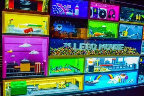 Photo of Warner Bros inside views Superman Friends lego Stock Photos
