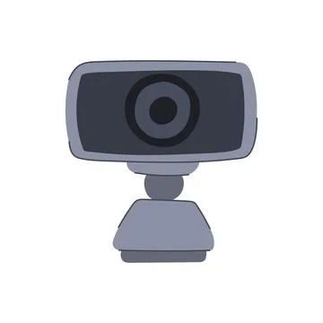 Photo web camera cartoon vector illustration Stock Illustration