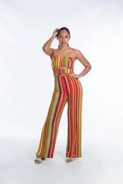 Photo of young model in studio on plain background Stock Photos