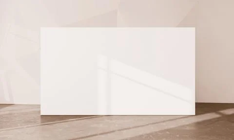 Photocall on 3d rendering gallery Stock Illustration
