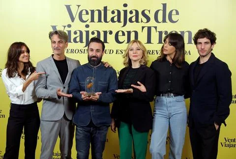 Photocall of the comedy movie 'Ventajas de viajar en tren', Madrid, Spain - 05 N Stock Photos