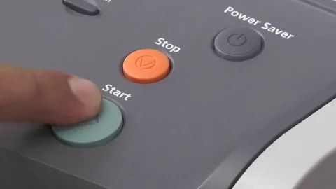 Photocopier button pushed 스톡 동영상 99593695