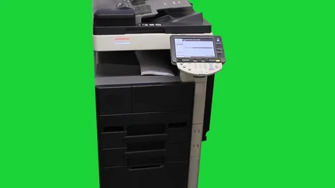 Photocopier front long Wide Stock Footage 73713053