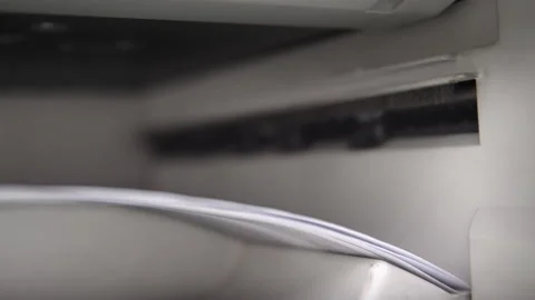 Photocopier or printer machine printing or copying A4 pages paper in work off Stock Footage 227183194
