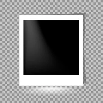 Photoframe on Checkered Background. Stock Illustration