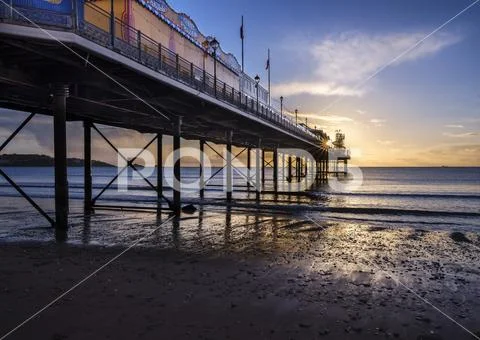 The photogenic Pier at Paignton, Devon, England, United Kingdom, Europe Stock Photos
