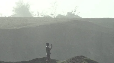 PHOTOGRAPH IPHONE RAIN Stock Footage 33343275