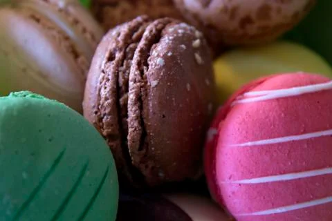 This is a photograph of Macarons Foto stock