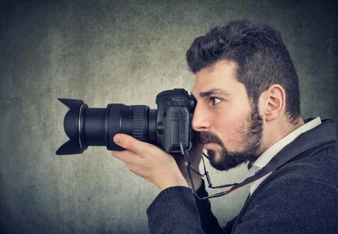Photograph using a professional camera Stock Photos