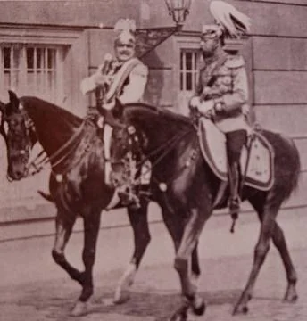  Photograph of Vilhelm II av Tyskland (1859-1941) a German Emperor and Kin... Stock Photos