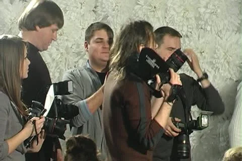 Photograph at work Stock Footage 10911400