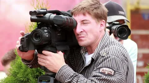 Photograph at work Stock Footage 11974210