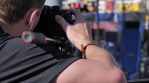 Photographer in action Stock Footage 99180033