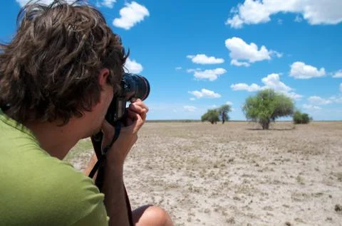 Photographer in action Stock Photos