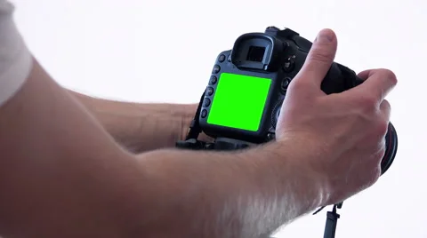 Photographer Adjusts the Camera Settings before Shooting. 4K Stock Footage 47409970