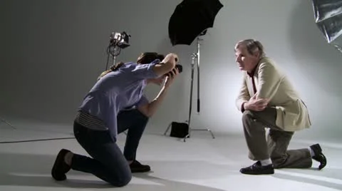 Photographer and Model Stock Footage 22781218
