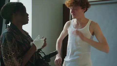 Photographer and Model Shaking Hands aft... | Stock Video | Pond5