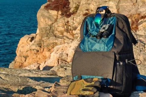 Photographer backpack Stock Photos