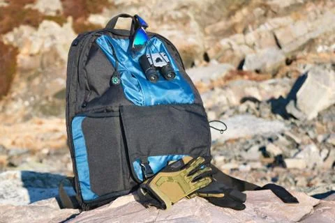 Photographer backpack Stock Photos
